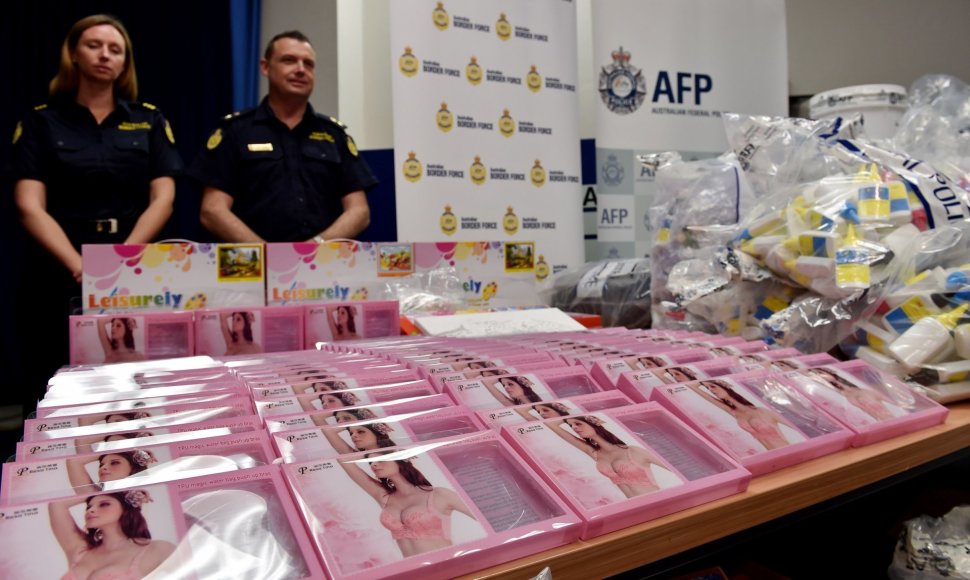 Australijoje sulaikyta milijardo dolerių vertės metamfetamino kontrabanda