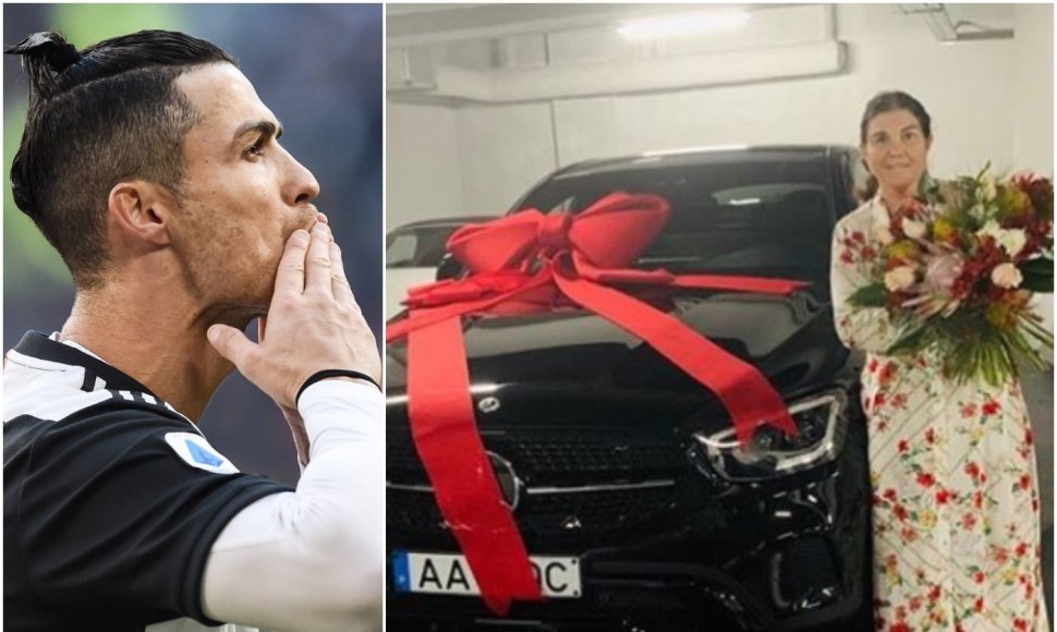 Cristiano Ronaldo motina dovanų gavo naują automobilį.
