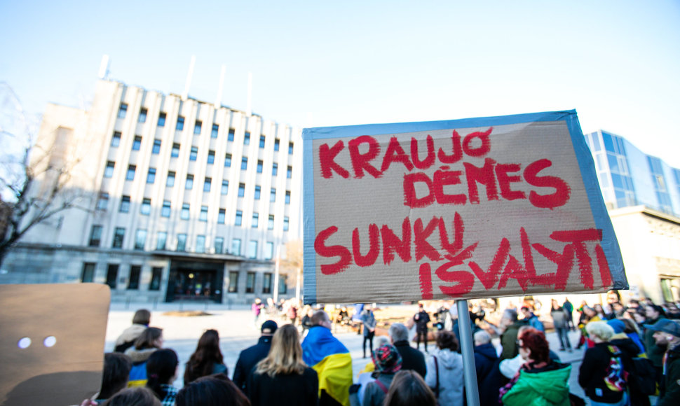 Protestas prieš Kauno miesto mero Visvaldo Matijošaičio šeimos verslo interesus Rusijoje