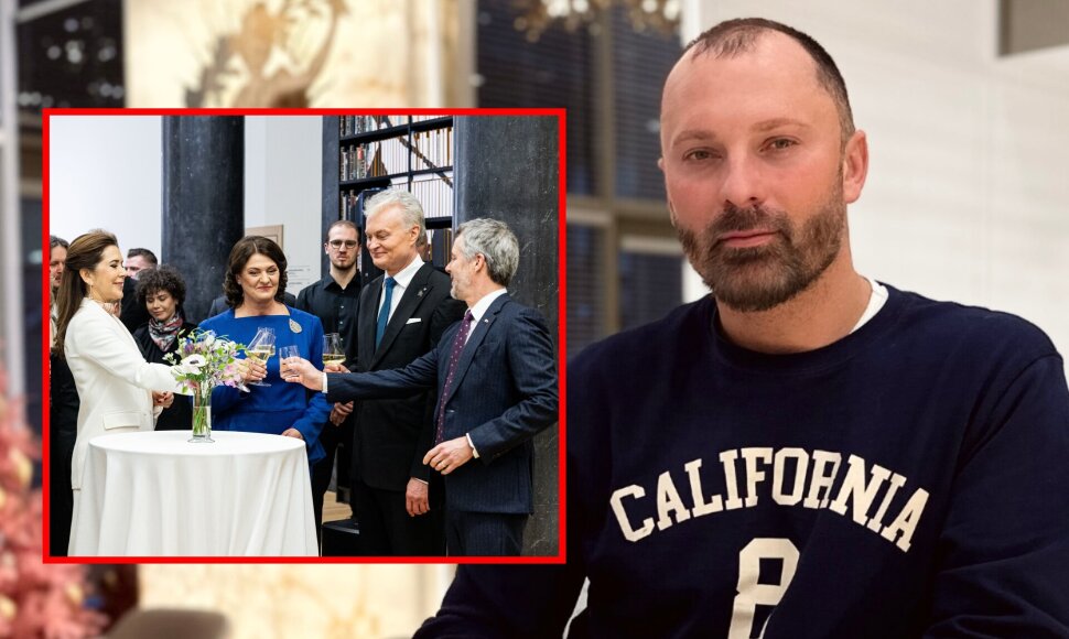 Mantas Petru&scaron;kevičius ir Danijos karalių vizito akimirka