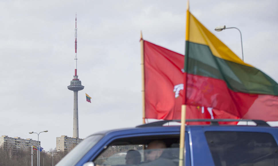 Vilniuje Patriotiškos Kovo 11-osios važiuotinės