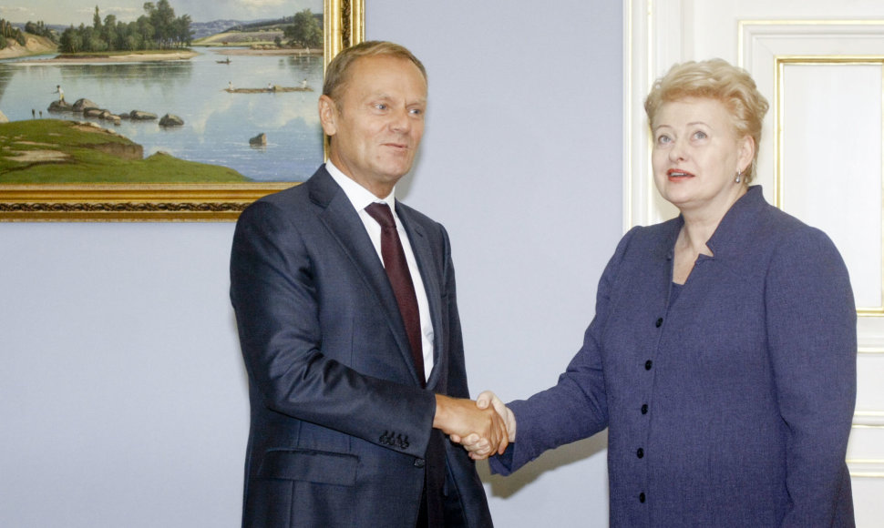 Dalia Grybauskaitė ir Donaldas Tuskas