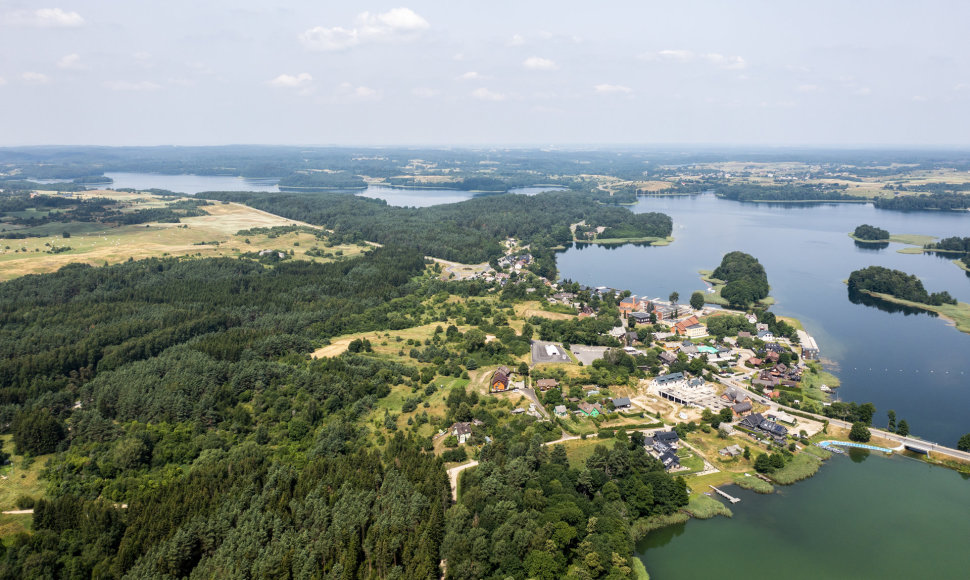 Trakai iš paukščio skrydžio