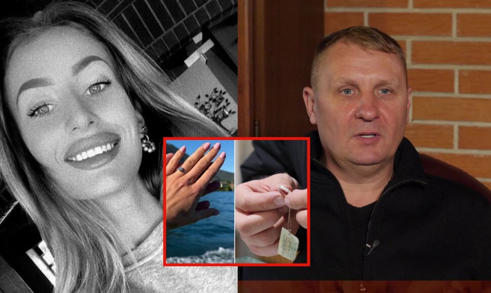 Andrius Šedžius su sužadėtine Erdvile