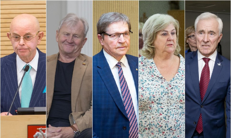Antanas Vinkus, Kęstutis Glaveckas, Eugenijus Jovaiša, Rimantė Šalaševičiūtė ir Dainius Kepenis