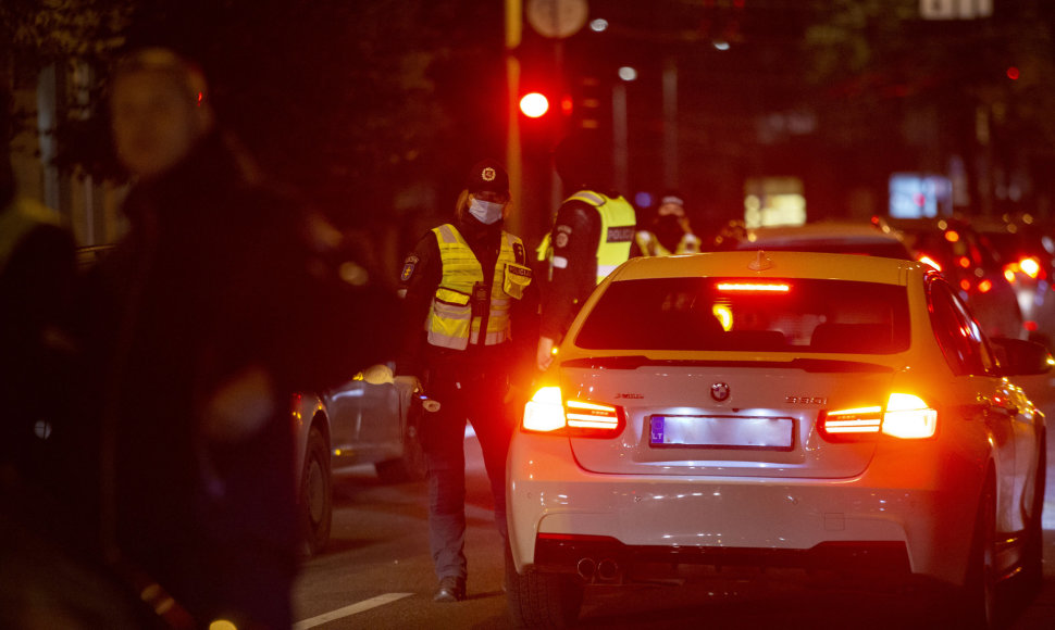 Akimirka iš vykusio policijos reido