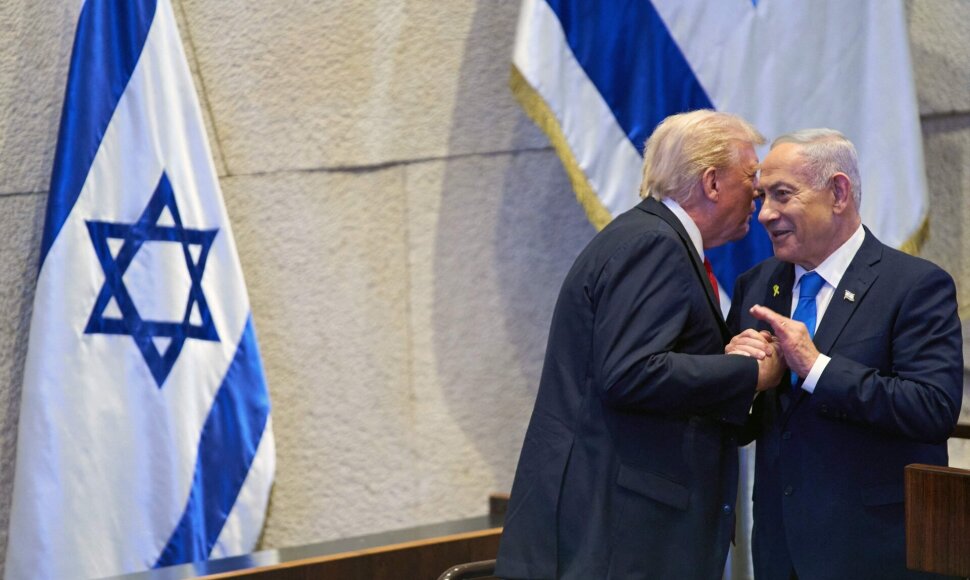 D. Trumpas ir B. Netanyahu / EVAN VUCCI / AFP
