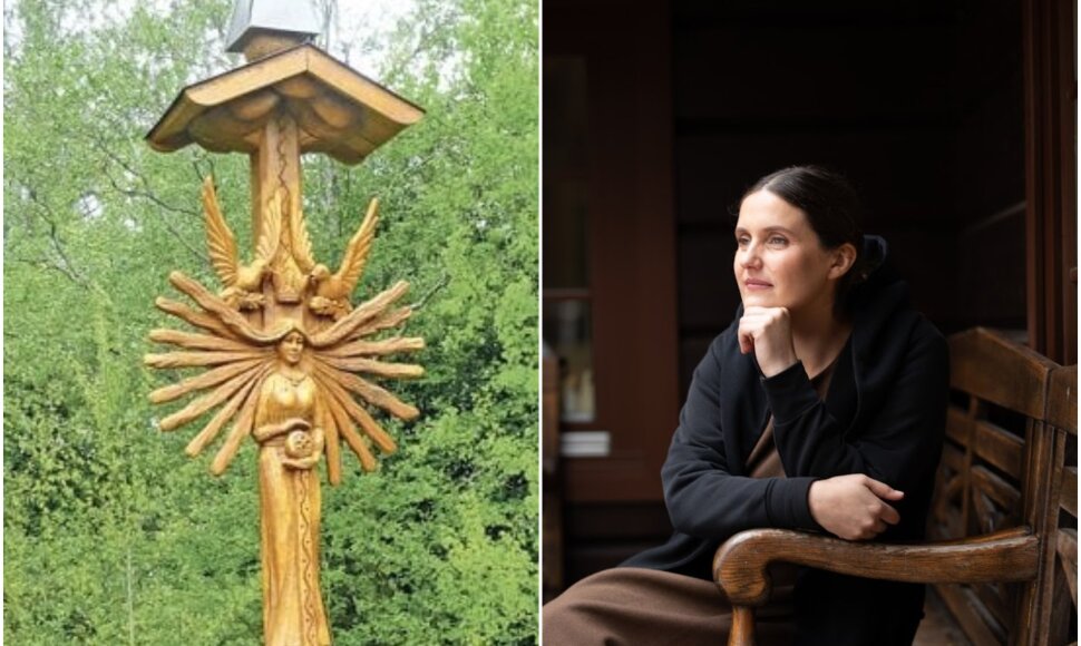 Algimanto Sakalausko išraižytą deivės Mildos skulptūra / Asta Valiukevičienė