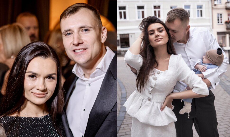 Veronika Kazilionė su vyru Simu