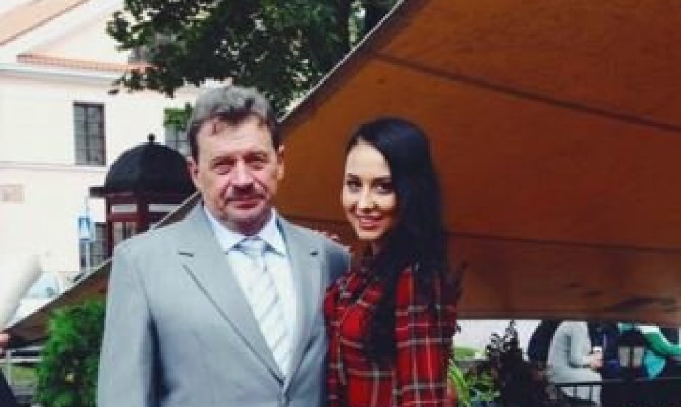 Gabrielė Grygolaitytė-Vasha su seneliu