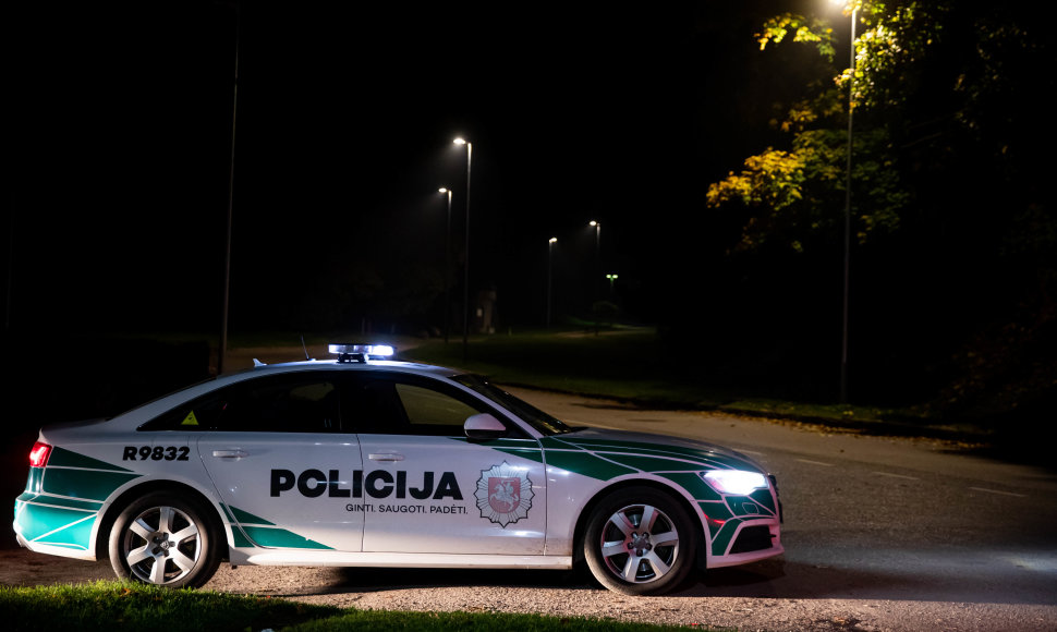 Naktinis kelių policijos reidas Vilniuje