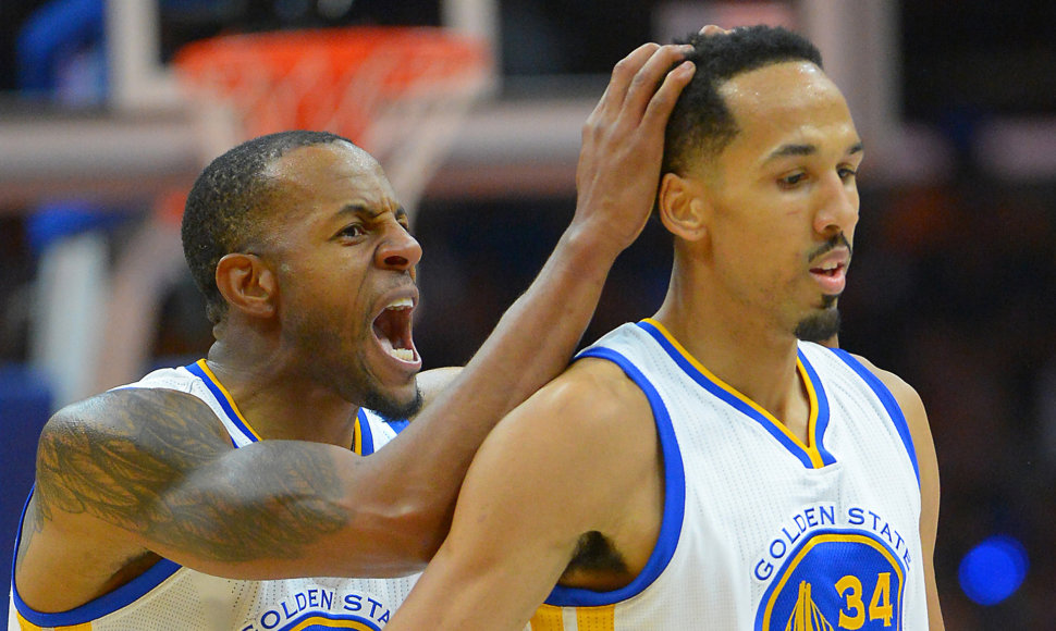  Andre Iguodala ir Shaunas Livingstonas