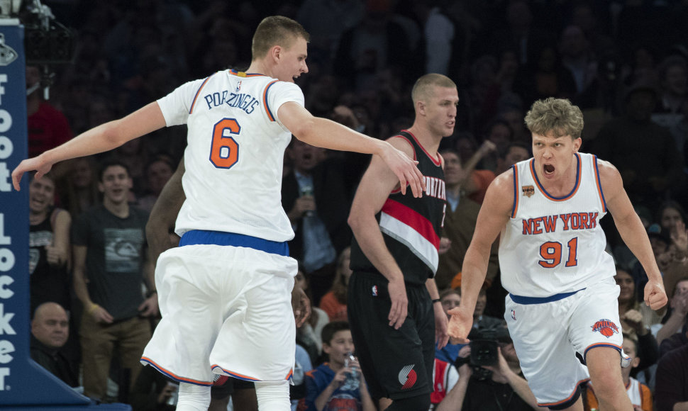 Mindaugas Kuzminskas ir Kristapas Porzingis