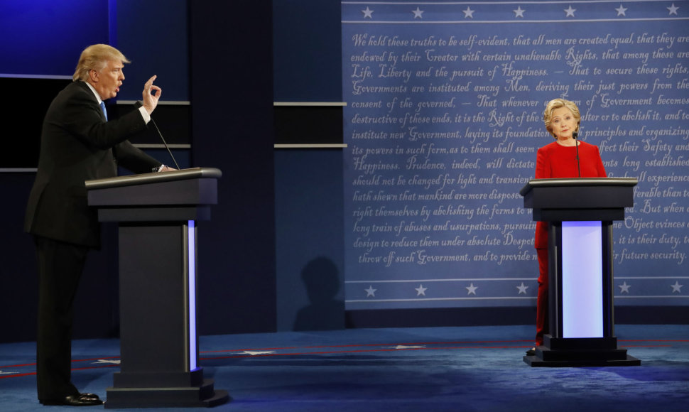 D.Trumpo ir H.Clinton debatai