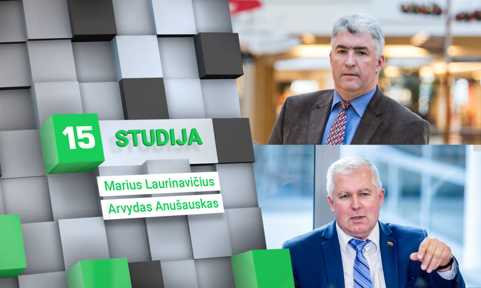 15min studijoje – Marius Laurinavičius ir Arvydas Anušauskas