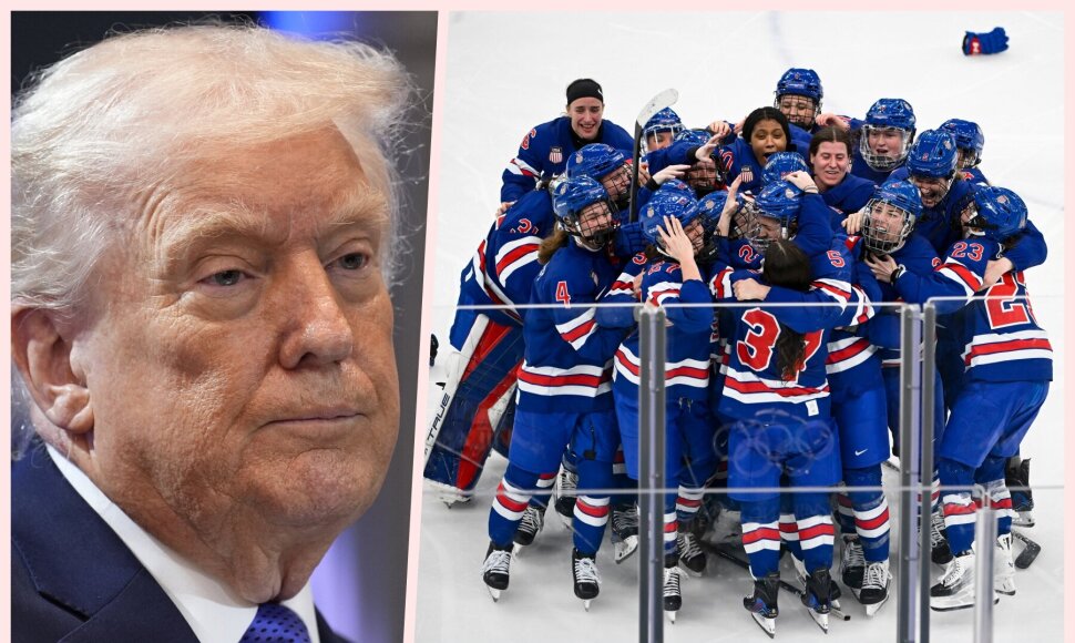 JAV moterų ledo ritulio rinktinė nesirengia aplankyti Donaldo Trumpo.