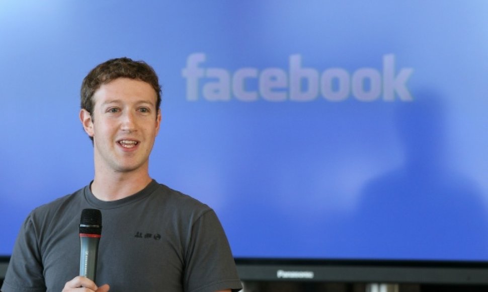 Socialinio tinklo „Facebook“ įkūrėjas Markas Zuckerbergas.