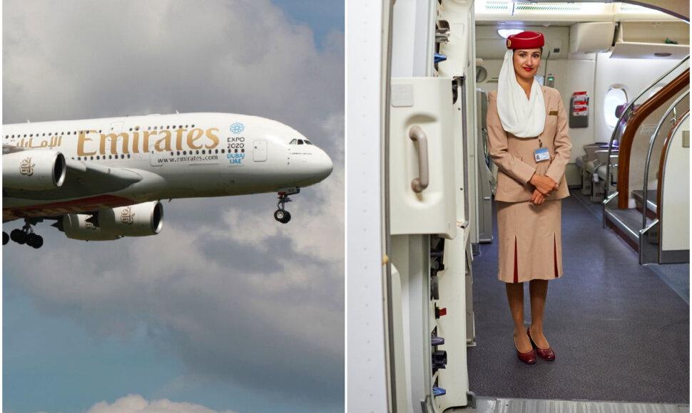 &bdquo;Emirates&ldquo; stiuardesė prabilo apie baimę karo metu