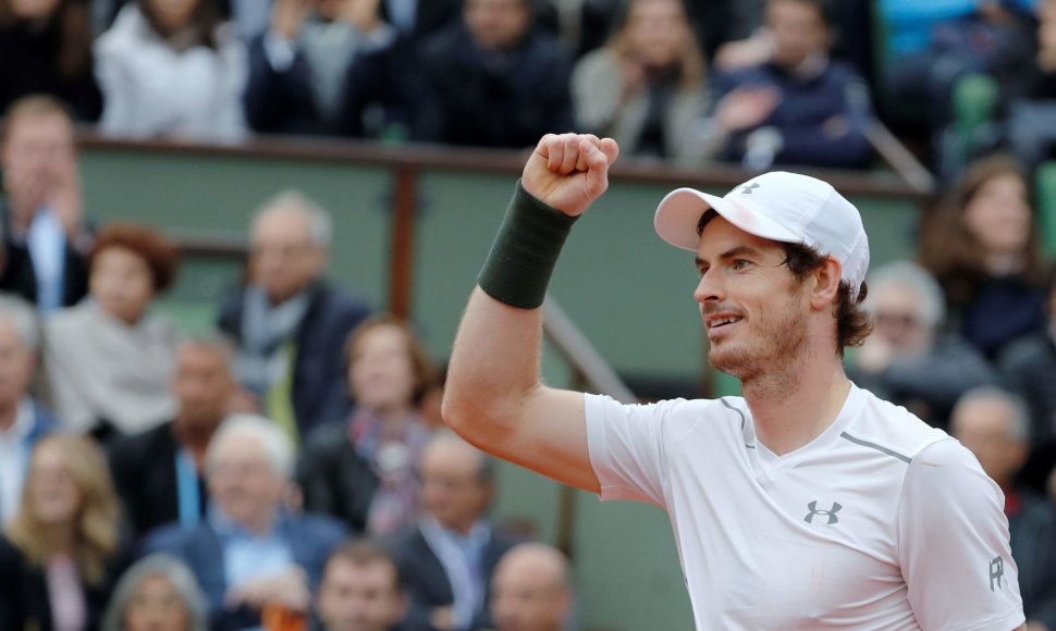 Andy Murray tapo pirmu britu nuo 1937 metų, pasiekusiu „Roland Garros“ finalą