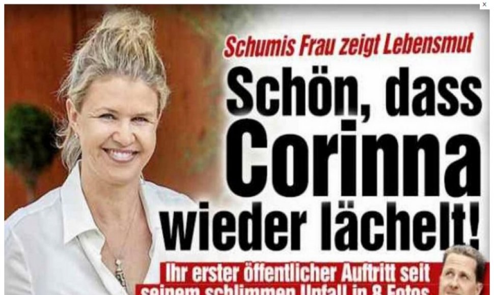 Corinna Schumacher papuošė leidinio viršelį. 