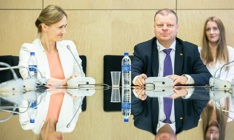 Viktorija Čmilytė-Nielsen ir Saulius Skvernelis