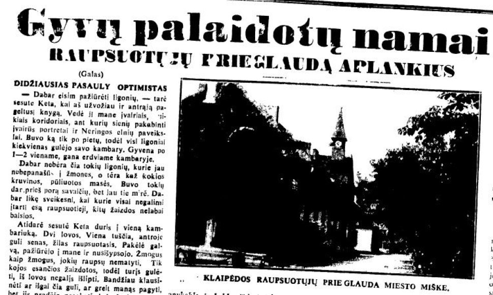 Straipsnis apie raupsus tarpukario Lietuvos laikraštyje