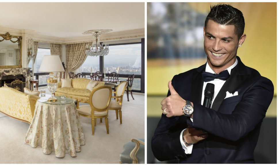 Cristiano Ronaldo nusitaikė į apartamentus Donaldo Trumpo dangoraižyje