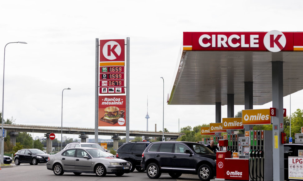 „Circle K“ degalų kainos mažinimo iniciatyva