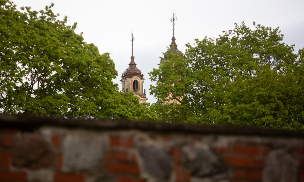 Lietaus nuplauti Vilniaus stogai ir bokštai