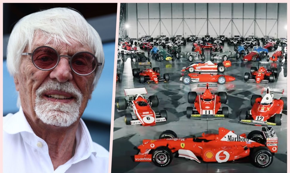 Bernie Ecclestone'as nusprendė parduoti savo F-1 kolekciją.