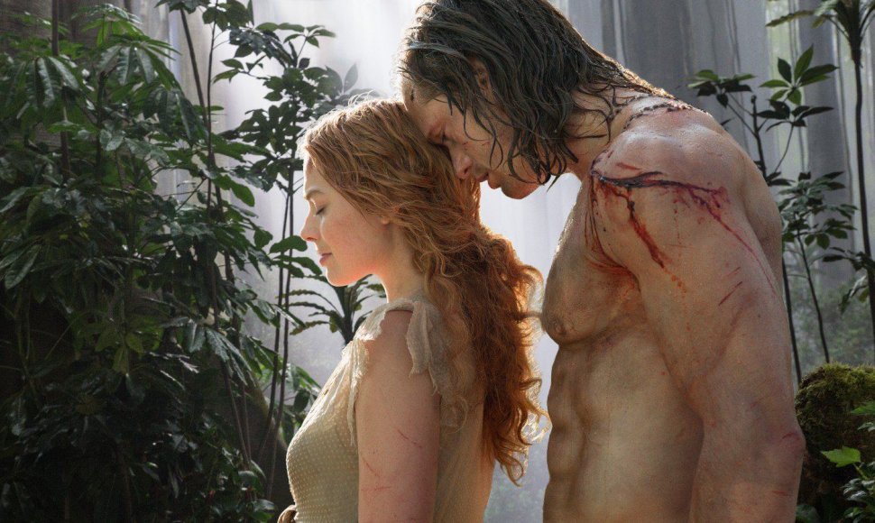Margot Robbie ir Alexanderis Skarsgardas filme „Tarzanas: džiunglių legenda“