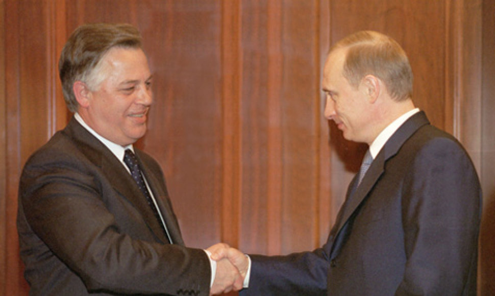Petro Symonenko ir Vladimiras Putinas 