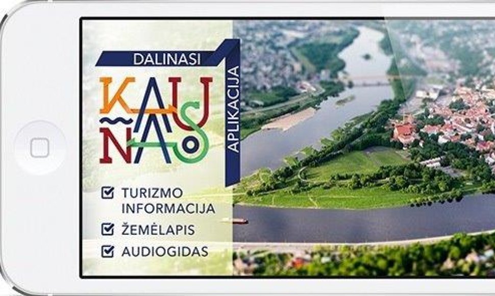 Nuo šiol užsienio turistai, svečiai iš kitų Lietuvos miestų bei kauniečiai su Kauno miestu galės susipažinti ir išmaniesiems telefonams skirtoje programėlėje „Kaunas“.