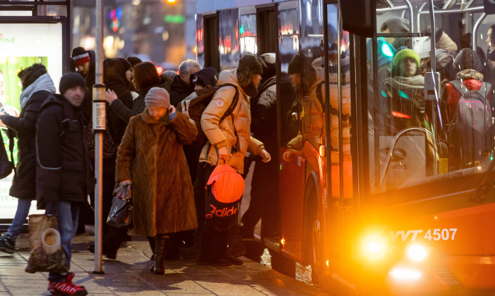 Vilniuje – viešojo transporto vairuotojų streikas