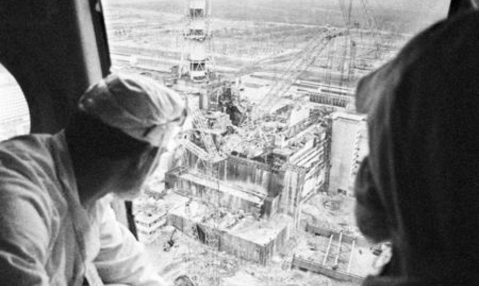 Černobylio atominė elektrinė po avarijos