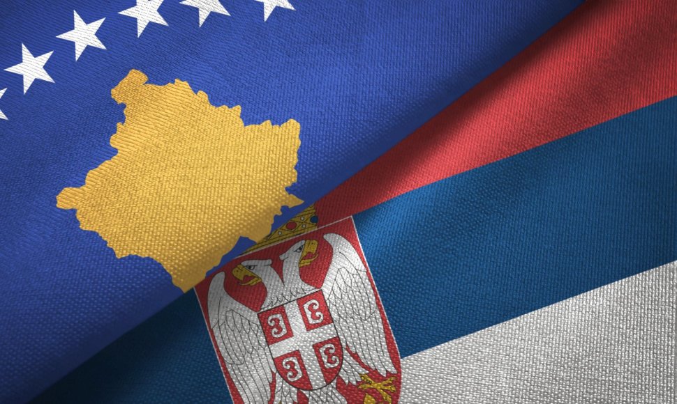 Kosovo, Serbijos vėliavos