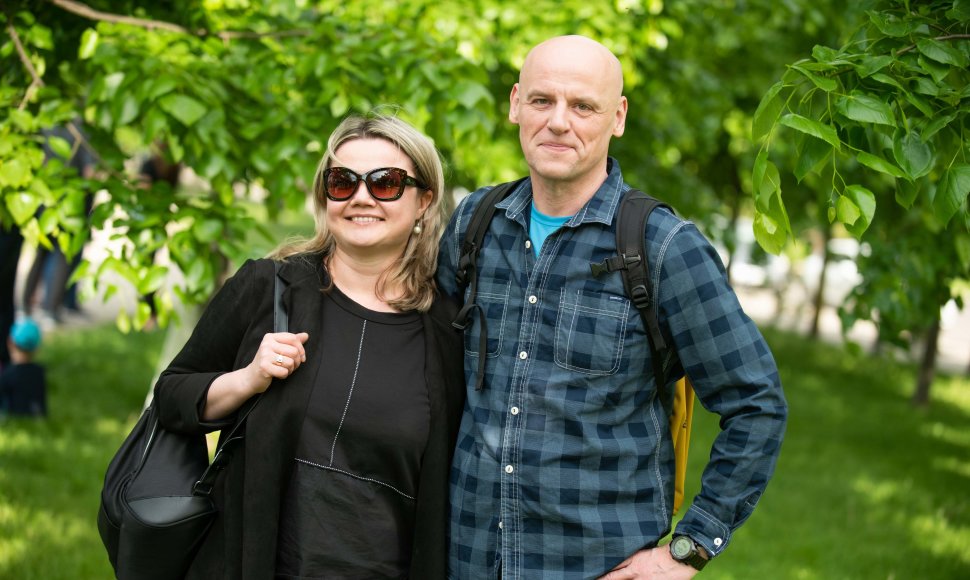 Juozas Gaižauskas su žmona