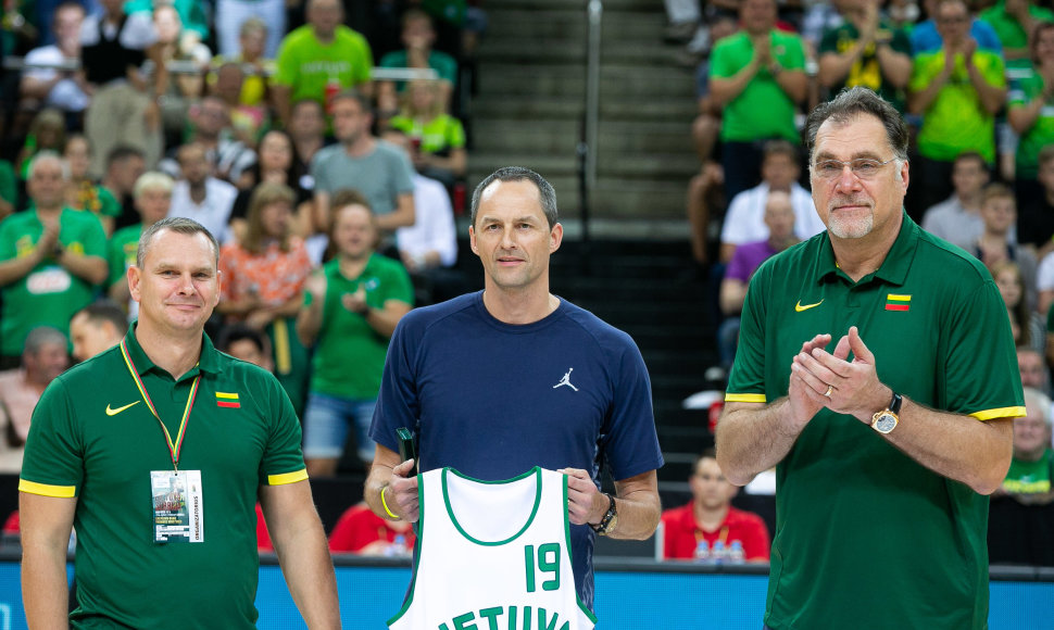 Mindaugas Špokas, Artūras Karnišovas, Arvydas Sabonis