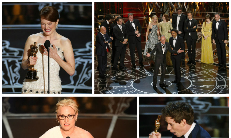 Per „Oskarų“ apdovanojimus išrinkti geriausi 2014-ųjų filmai ir aktoriai