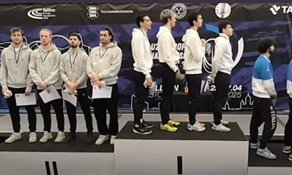 Europos U23 fechtavimo čempionato apdovanojimų ceremonija