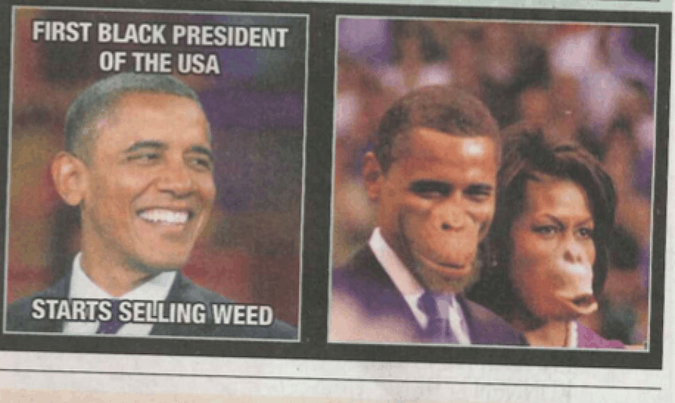 Barackas ir Michelle Obamos Belgijos laikraštyje „De Morgen“