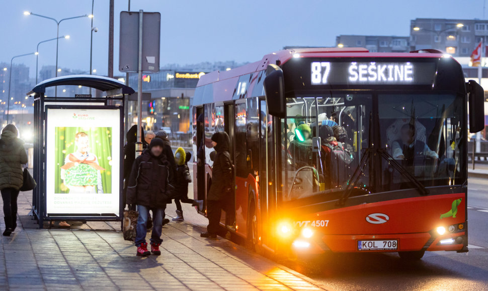 Vilniuje – viešojo transporto vairuotojų streikas