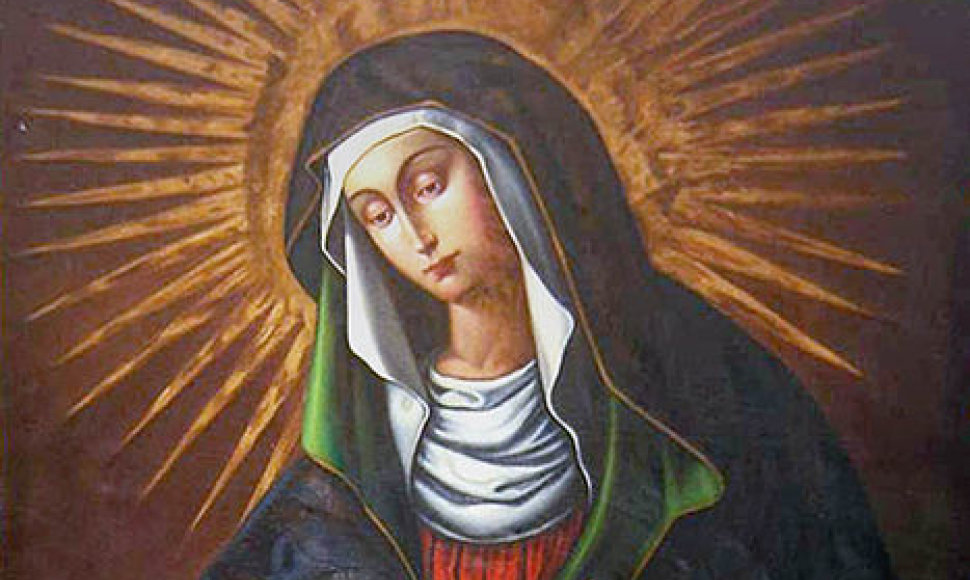 Aušros Vartų Švnč. Mergelės Marijos paveikslas be papuošimų