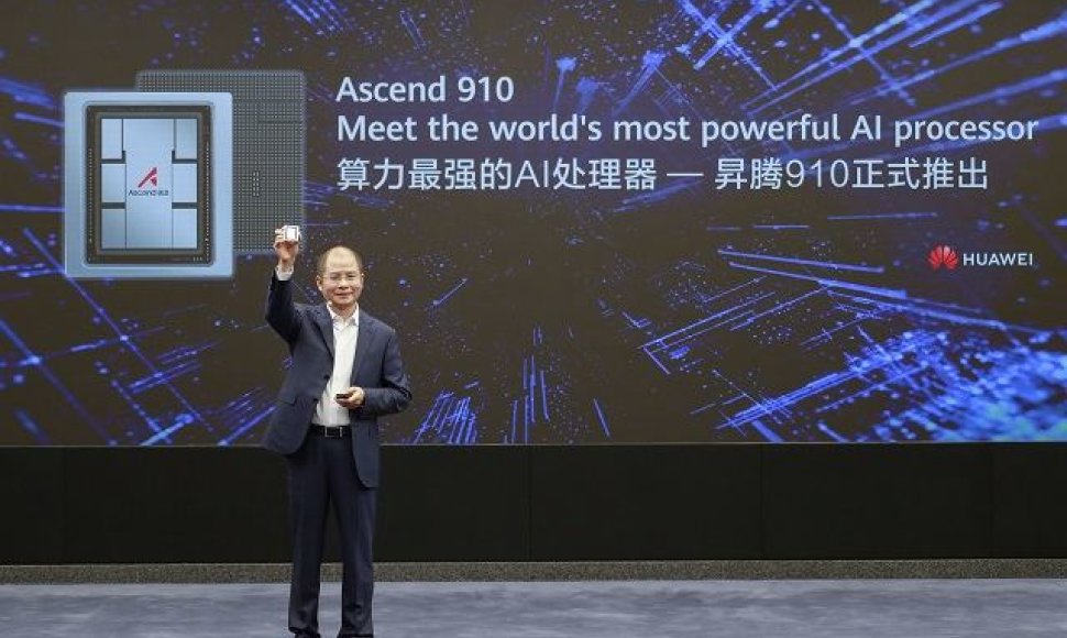 „Huawei" pristatė „Ascend 910" – galingiausią dirbtinio intelekto procesorių, kartu su „MindSpore" – visapusiška dirbtinio intelekto skaičiavimo sistema. 