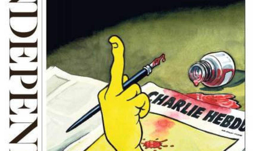 Europos laikraščių viršeliai: reakcija į žudynes Paryžiuje, „Charlie Hebdo“ redakcijoje