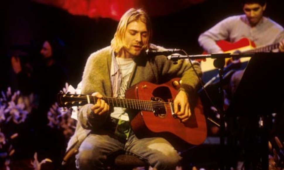 Kurtas Cobainas iš grupės „Nirvana“