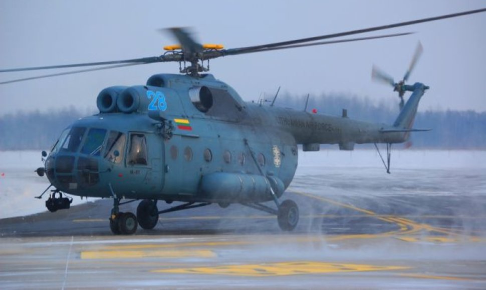 Lietuvos karinių oro pajėgų sraigtasparnis Mi-8 