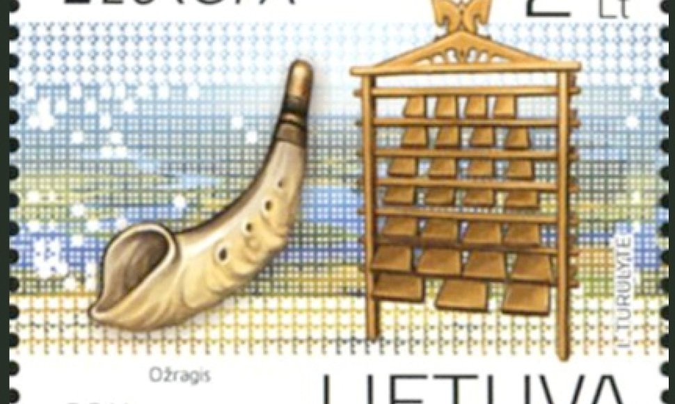Pašto ženklas iš serijos „Muzikos instrumentai“
