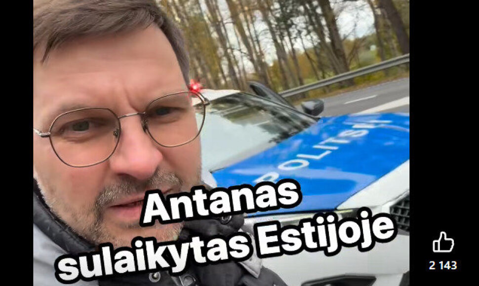 Įvykio vietoje: A.Kandroto sulaikymas