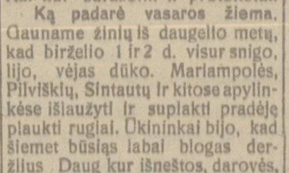 1924 m. birželio 6. „Lietuvos žinių“ straipsnis